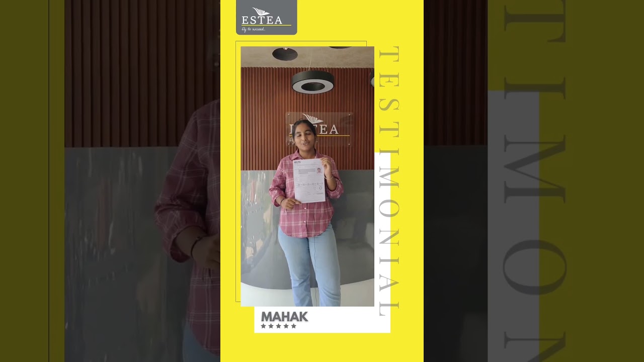Meet Mahak, Our IELTS Achiever! 🌟 | Estea Immigration Pvt. Ltd 