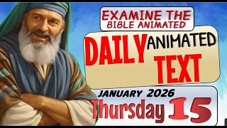JW DAILY ANIMATED TEXT 🔵THEY QUESTION MOSES’ AUTHORITY ✅ EXAMINE THE BIBLE ANIMATED