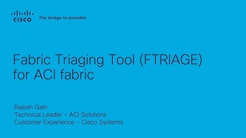 ACI Fabric Triaging Tool (Ftriage) Tutorial | Troubleshoot Data Path Flows in Real Time