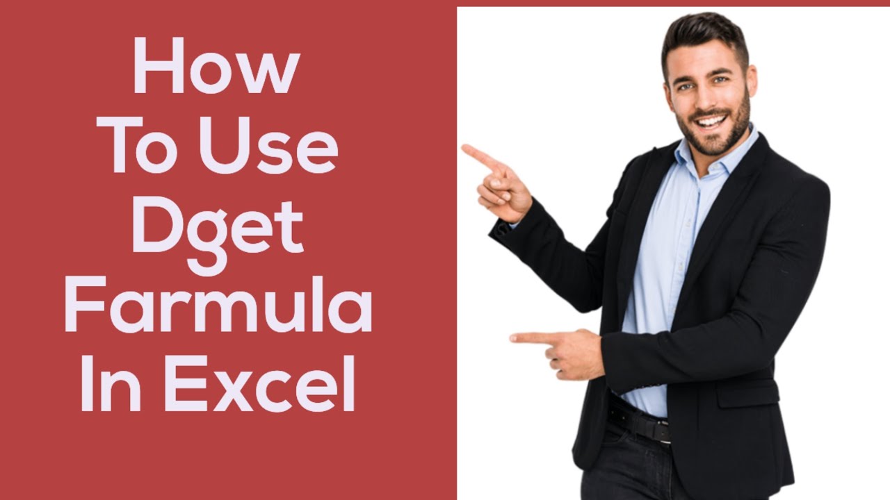 Use Dget How To Use Dget Farmula In Excel # Anoop Srivastava Vlogs - YouTube