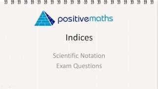 3.2.b Scientific notation 3 - Exam Questions