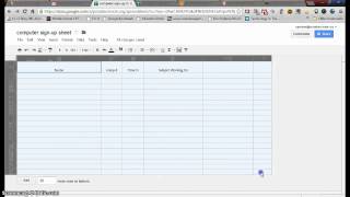 Borders Google Spreadsheet