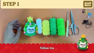Threadies™ Holly the Tree Cat Crochet Kit | Part 1: Cat Head