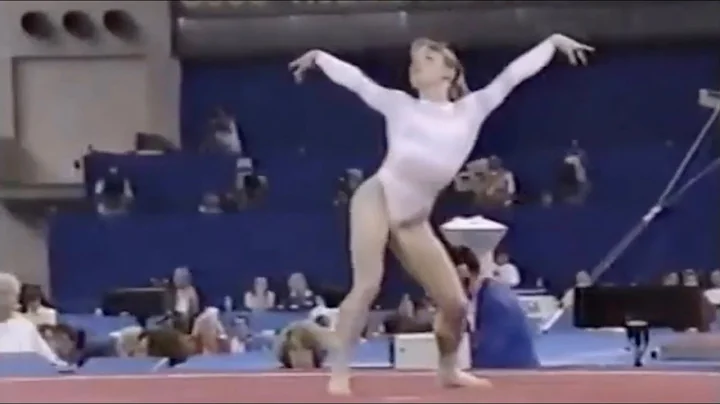 Kim Zmeskal ROCKS her optional floor exercise at t...