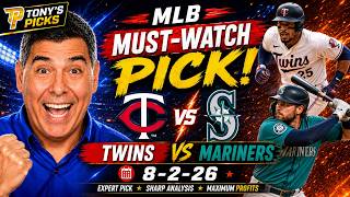 Minnesota Twins vs Seattle Mariners Pick 8/2/26 MLB Pick Prediction