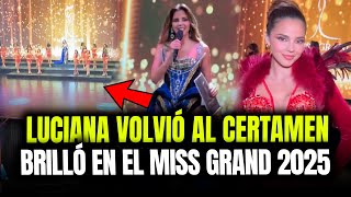 LUCIANA FUSTER RETURNED TO MISS GRAND PERU 2025 AND SHINED AS A PROFESSIONAL!