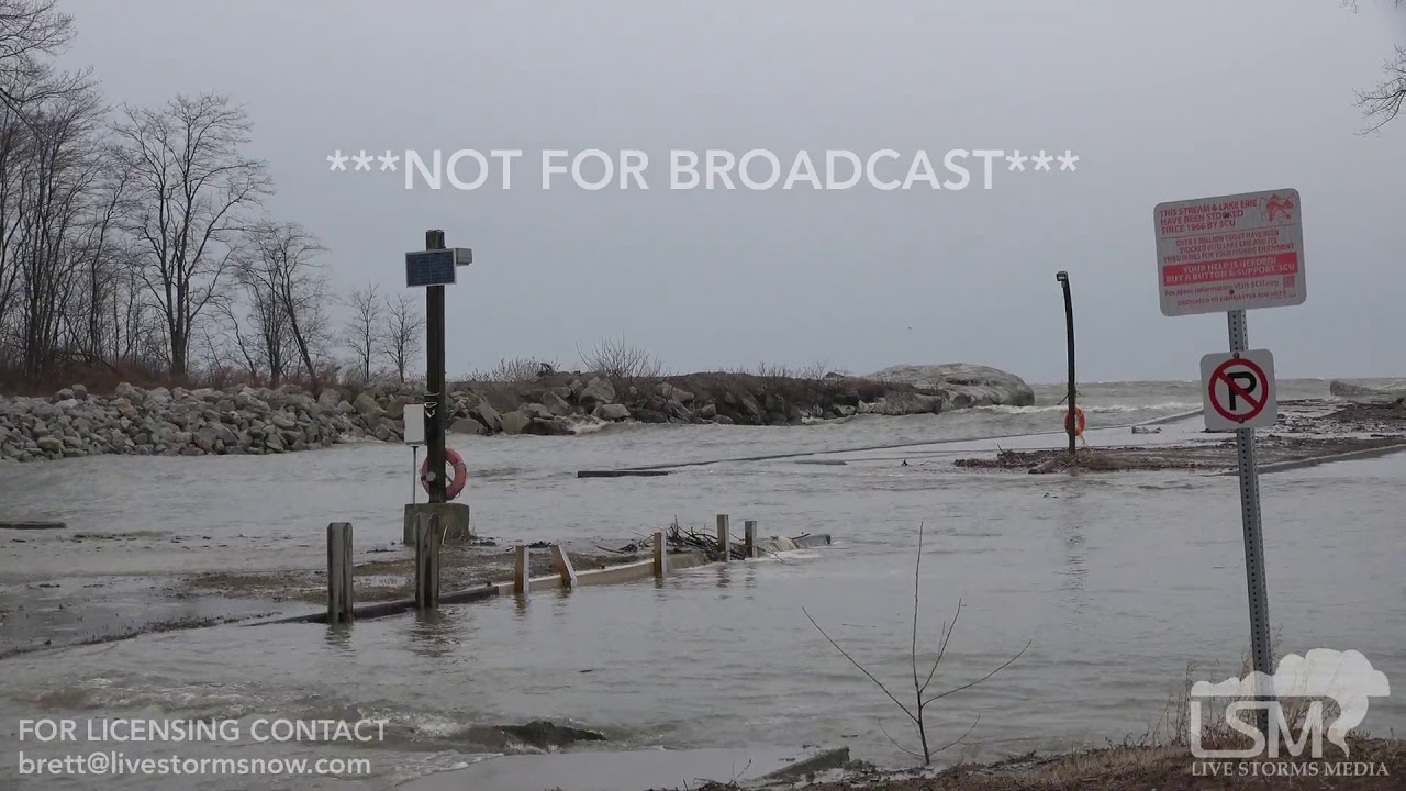 2-24-19 Erie, PA - Very Strong Winds Lead to a Vicious Lake Erie ...