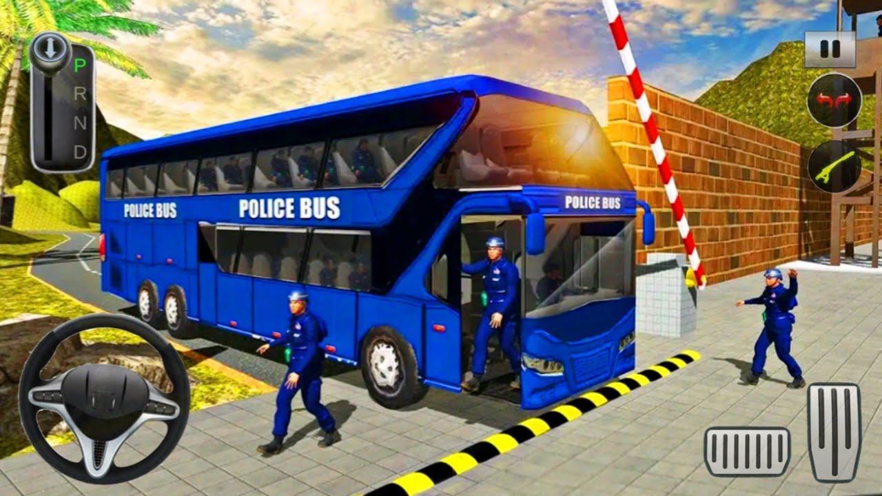 US Police Bus Mountain Driving Simulator - Android Gameplay