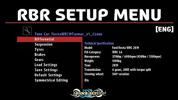 RBR | LESSON: Setup menu EXPLAINED [ENG]