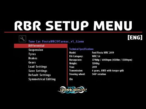 RBR | LESSON: Setup menu EXPLAINED [ENG]