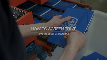 How do they... Screen Print Notebook Covers?