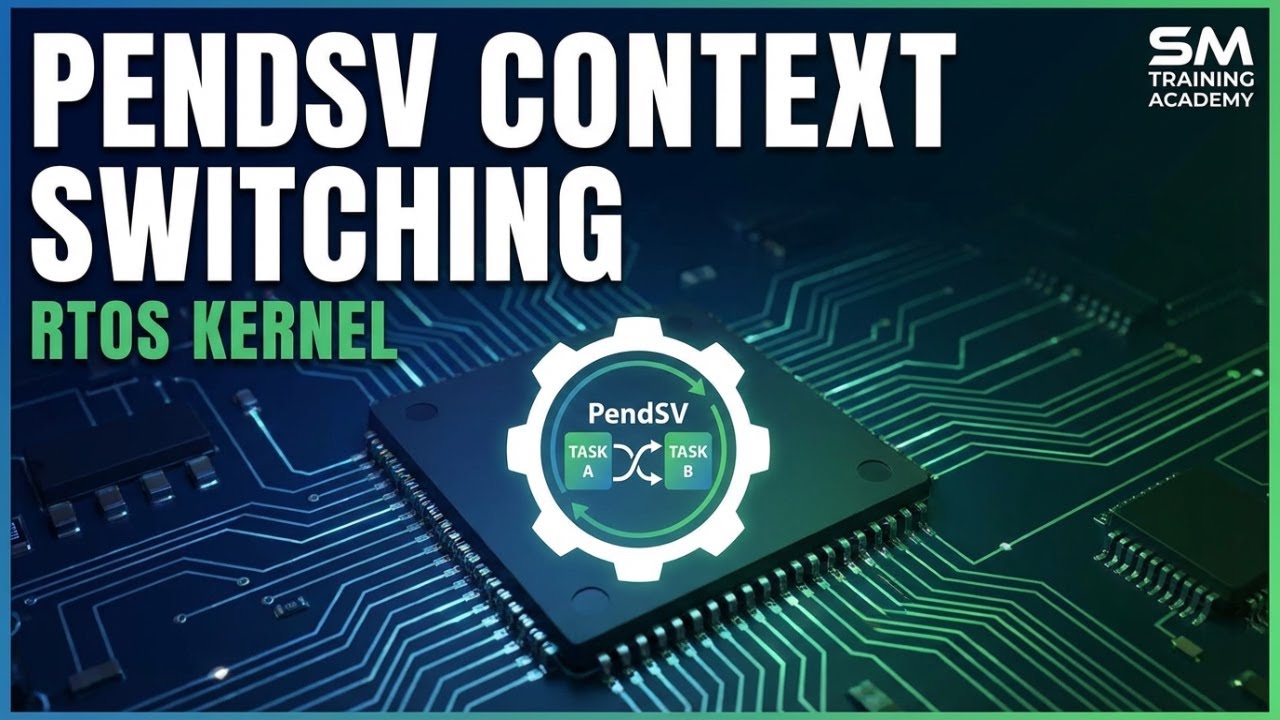 Implementing PendSV Handler for Context switching in RTOS - YouTube