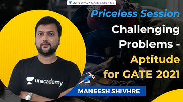 SPECIAL SESSION | Challenging Problems - Aptitude for GATE 2021 | Maneesh Shivhare