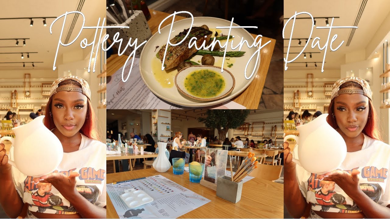 CERAMIC CORNER CAFE |  pottery painting date in a cafe | Dubai | late lunch