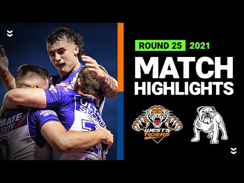 Wests Tigers v Bulldogs Match Highlights | Round 25, 2021 | Telstra Premiership | NRL