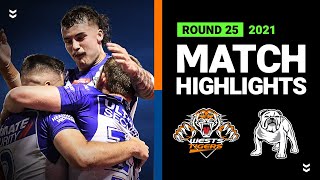 Wests Tigers v Bulldogs Match Highlights | Round 25, 2021 | Telstra Premiership | NRL