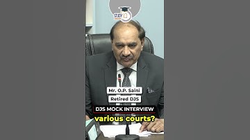 Question of the Day | DJS Mock Interview | O.P. Saini (Retd. DJS) | StudyIQ Judiciary