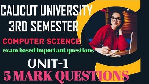 Calicut University 3rd semester computer science #computer #science #exam#semester#calicutuniversity