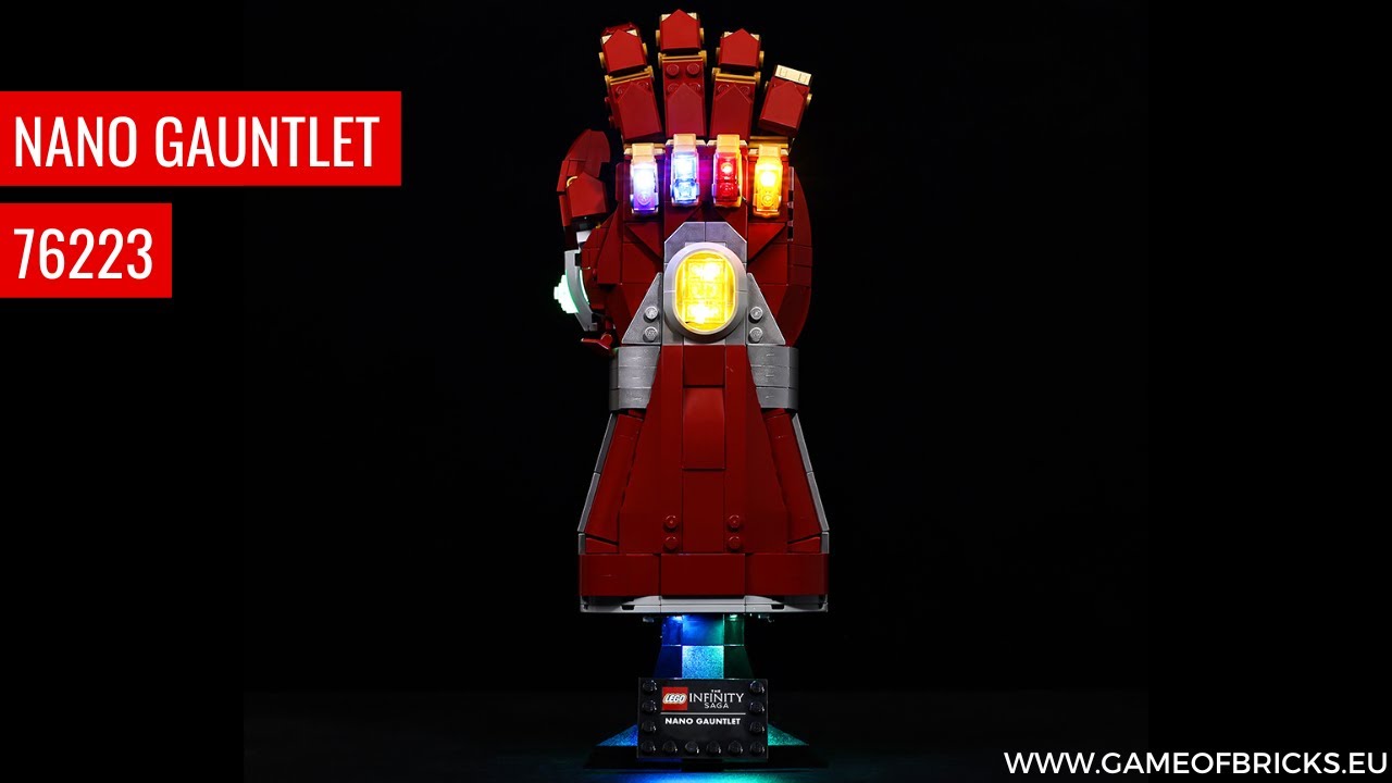 LED Light Kit for LEGO Nano Gauntlet 76223 Light Kit (Classic Version)