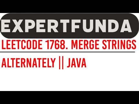 Leetcode 1768. Merge Strings Alternately || Java