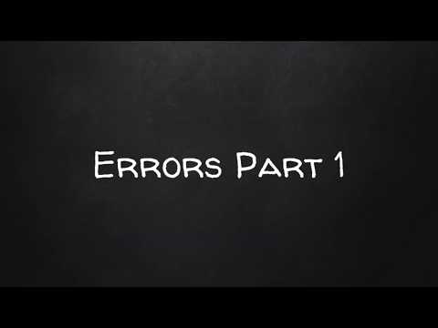 Learn JavaScript: Part 30 - Errors Part 1