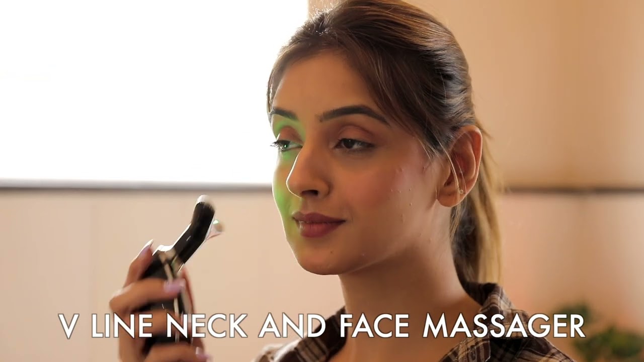 3-in-1 LED Light Face and Neck Massager For Anti Aging & Anti