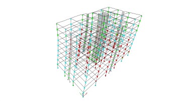 Performance of Fiber Hinges - Pushover Analysis of a Building (First Mode Pattern in X Direction)