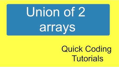 Union of 2 Arrays || Coding Interview Questions || OhMyCode !