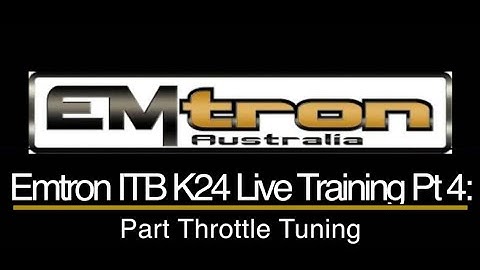 Emtron ITB K24 Civic Live Training Part 4: Part Throttle Tuning | Evans Performance Academy