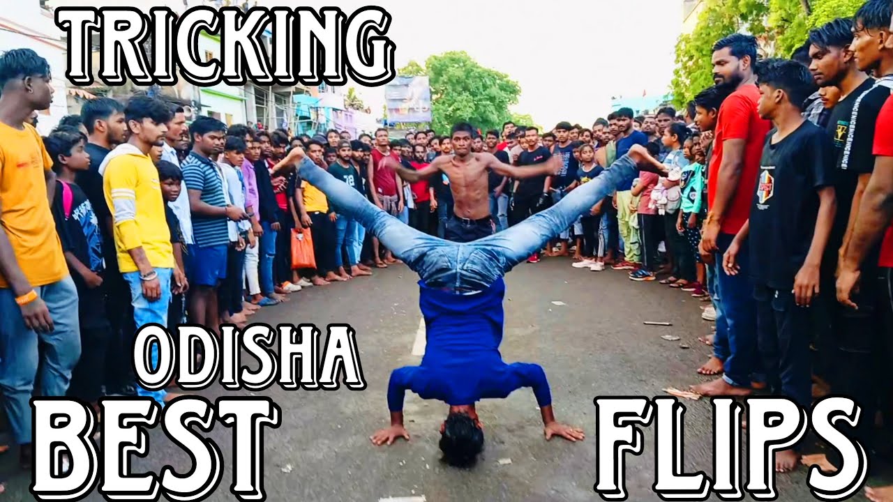 best flips tricking odisha - tfsuranjan | flips in public demand , bahuda ratha Yatra | gathering