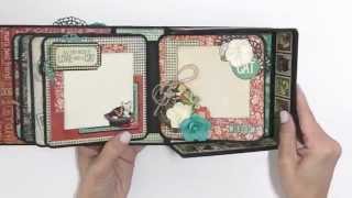 Boxed Mini Album Using Graphic 45s Raining Cats and Dogs