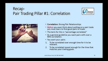 Iris Pairs Trading 101 part 3 of 4