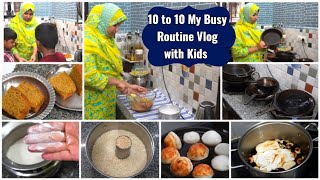 10pm to 10pm Happy \& Busy Routine Vlog!!|பணியாரம் with கருப்பட்டி பால்\/Cast Iron Cookwares\/#diml