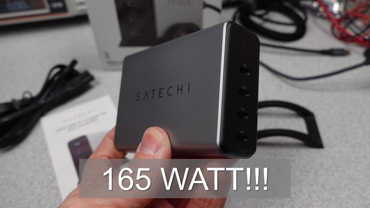 Satechi 165W USB-C 4-Port PD GAN 新品未使用 Amazon.com: Satechi 165W USB C 4-Port GaN Charging Station, 4 USB