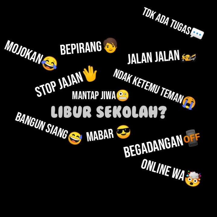 Status wa keren  hari libur tiba