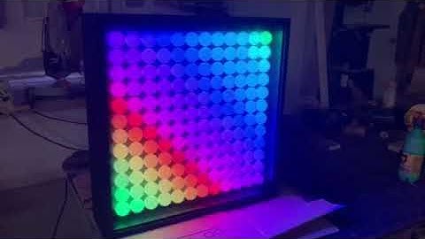 12 x 12 NeoPixel Ping Pong Ball Array (Constructing a Case -- Part 2)