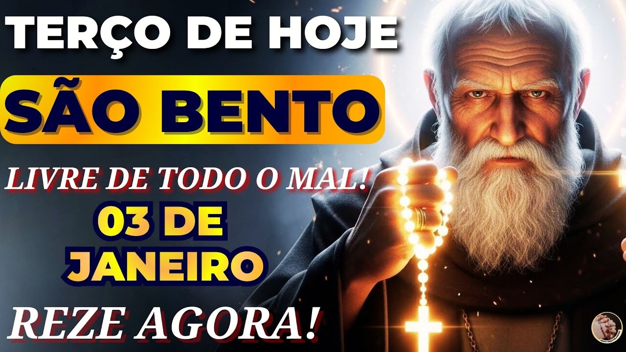 📿TERÇO de SÃO BENTO a SANTA CRUZ VAI QUEBRAR CORRENTES e DEIXAR LIVRE de TODO o MAL!