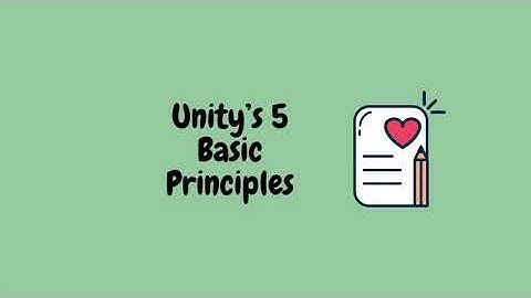 Unity’s 5 basic principles intro