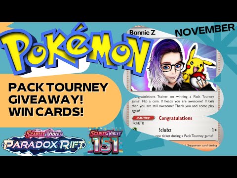 Ultimate Pokemon TCG Giveaways | Paradox Rift Tournament | November 2023