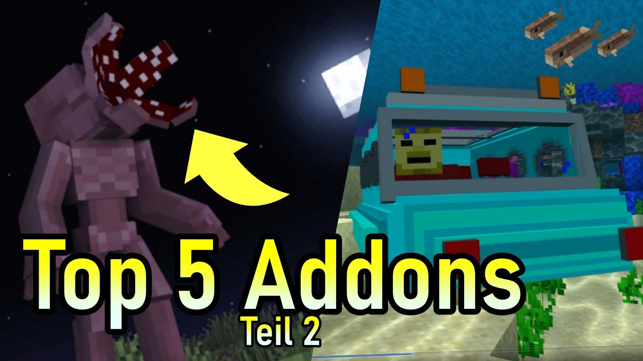 Top 5 Addons für Minecraft Bedrock - YouTube