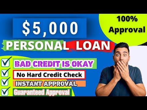 Get Up To $5,000 Personal Loan Bad Credit Instant Approval | Easy Payday Loan No Credit Check | Loan