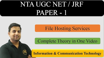 File Hosting Services || ICT || Lecture 6 || NTA UGC NET Paper 1 #ugcnet_paper1