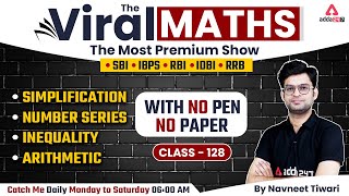 Bank Exams | Simplification | Number Series | Inequality | Arithmetic | Viral Maths 129 | Navneet