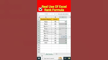 😎 Real use of Excel Rank Formula #exceltech #datamanagement #exceltips #shortsfeed #trending #viral