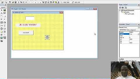 Études de contrôles et propriétés en Visual Basic 6.0 avec Christian NZONGO