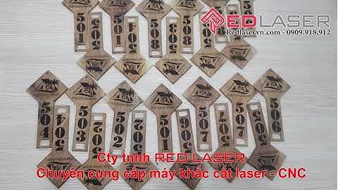 [CTY TNHH RED LASER] Khắc laser số phòng thẻ gỗ khách sạn