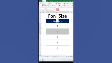 How to change default Font Size in Excel