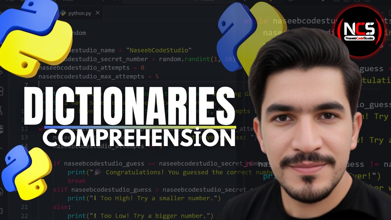 Dictionary Coading Python Dictionaries and Dictionaries comprehensions | NaseebCodeStudio ...