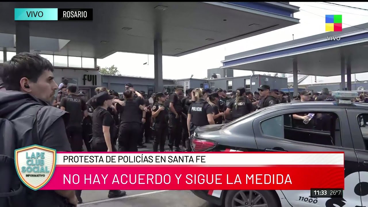 🔴 TENSIÓN EN ROSARIO: ESCUPITAJOS Y EMPUJONES CONTRA EL JEFE DE POLICÍA