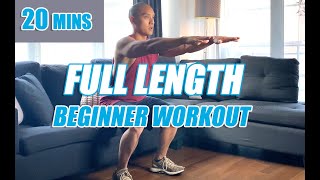 Full Length Beginner Low-Impact Lower Body Workout (20 Minutes)